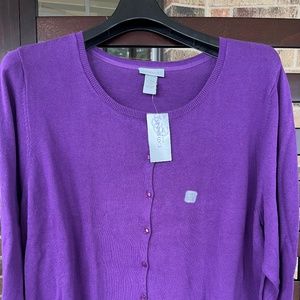 Catherines cardigan NWT - purple